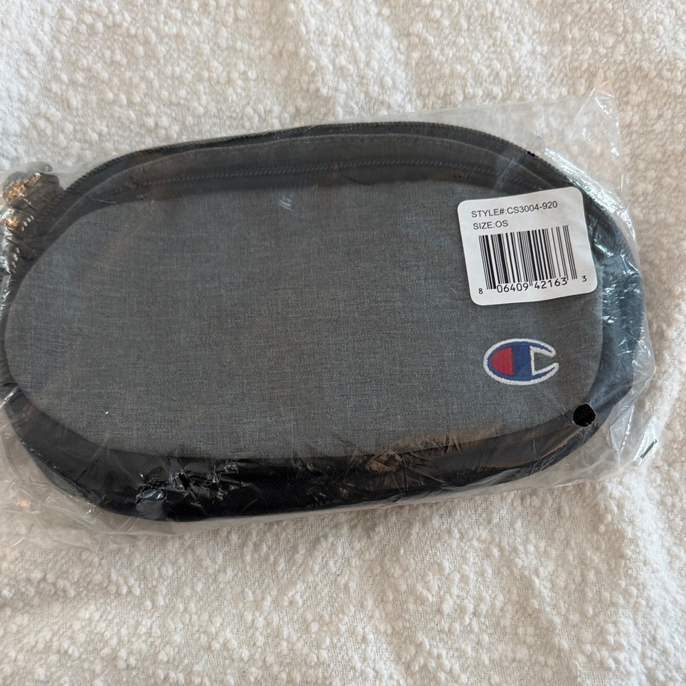 Champion Dual-Tone Gray and Black Pouch